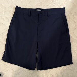 Nike Men's Dark Blue Flat Front Shorts
